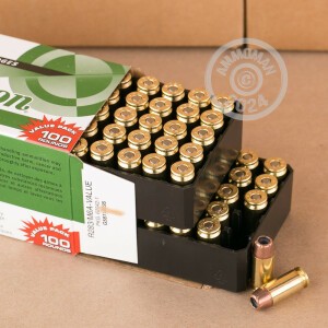 Image of the .40 S&W REMINGTON UMC 180 GRAIN JHP (100 ROUNDS) available at AmmoMan.com.