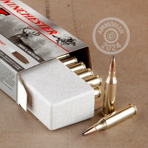 Photo detailing the 243 WIN WINCHESTER SUPER-X 100 GRAIN PP (20 ROUNDS) for sale at AmmoMan.com.