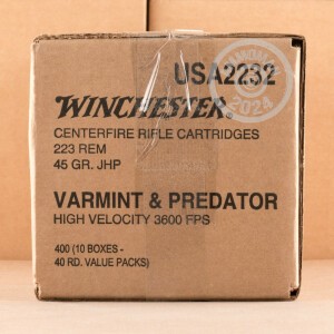 Photo of 223 Remington JHP ammo by Winchester for sale.
