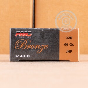 Image of the 32 ACP PMC 60 GRAIN JHP (50 ROUNDS) available at AmmoMan.com.