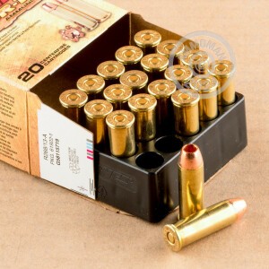 Photo of 44 Remington Magnum Jacketed Hollow-Point (JHP) ammo by Barnes for sale at AmmoMan.com.