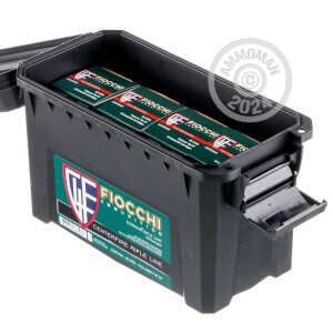 Image of 223 Remington ammo by Fiocchi that's ideal for hunting varmint sized game.