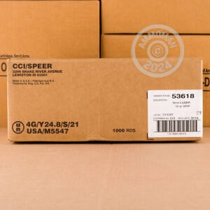 Image of the 9MM SPEER GOLD DOT 124 GRAIN JHP (1000 ROUNDS) available at AmmoMan.com.