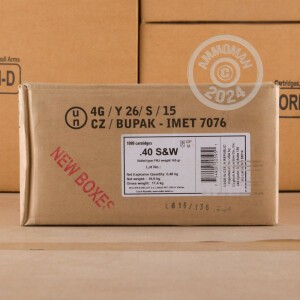 Image of the 40 S&W SELLIER & BELLOT 165 GRAIN FMJ (50 ROUNDS) available at AmmoMan.com.