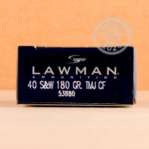 Photograph showing detail of 40 S&W SPEER 180 GRAIN TMJ (1000 ROUNDS)