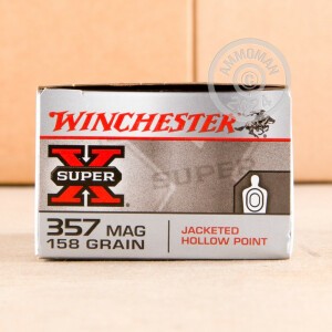 Image of 357 MAGNUM WINCHESTER SUPER-X 158 GRAIN JHP (50 ROUNDS)