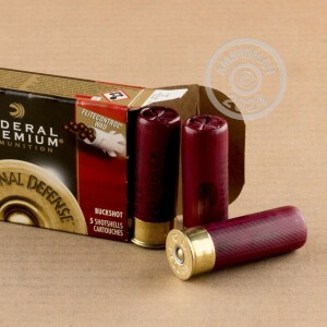 Photo detailing the 12 GAUGE FEDERAL WITH FLITECONTROL WAD 2 3/4" 00 BUCK 9 PELLETS (5 ROUNDS) for sale at AmmoMan.com.
