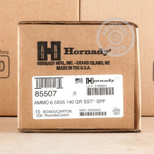 Image of 6.5X55 SWEDISH HORNADY SUPERFORMANCE SST POLYMER TIP 140 GRAIN (20 ROUNDS)