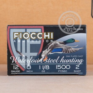 Photograph showing detail of 12 GAUGE FIOCCHI SPEED STEEL 3" 1-1/8 OZ. #2 SHOT (25 ROUNDS)