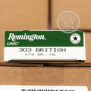 Image of .303 BRITISH REMINGTON UMC 174 GRAIN MC (20 ROUNDS)
