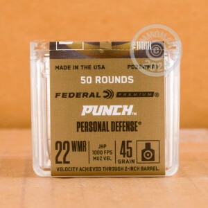 Image of 22 WMR FEDERAL PUNCH 45 GRAIN JHP (50 ROUNDS)