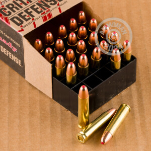 Photo detailing the 30 CARBINE HORNADY CRITICAL DEFENSE 110 GRAIN JHP (250 ROUNDS) for sale at AmmoMan.com.