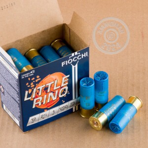 Photo detailing the 12 GAUGE FIOCCHI LITTLE RINO 2-3/4" #7.5 SHOT (250 ROUNDS) for sale at AmmoMan.com.