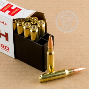 Photo detailing the 308 WIN HORNADY MATCH 178 GRAIN BTHP (200 ROUNDS) for sale at AmmoMan.com.