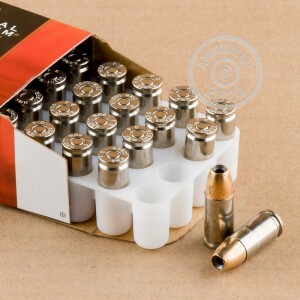 Photo detailing the 9MM LUGER FEDERAL HYDRA-SHOK 124 GRAIN JHP (20 ROUNDS) for sale at AmmoMan.com.