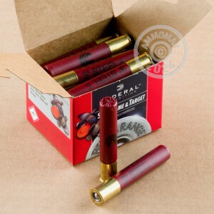 Image of the 410 GAUGE FEDERAL FIELD & RANGE STEEL 3" 3/8 OZ #6 SHOT (25 ROUNDS) available at AmmoMan.com.