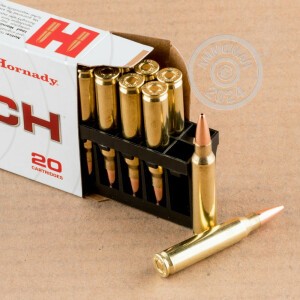 A photograph of 200 rounds of 75 grain 223 Remington ammo with a Hollow-Point Boat Tail (HP-BT) bullet for sale.