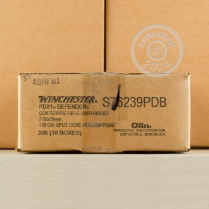 Image of the 7.62X39 WINCHESTER PDX1 DEFENDER 120 GRAIN HP (20 ROUNDS) available at AmmoMan.com.