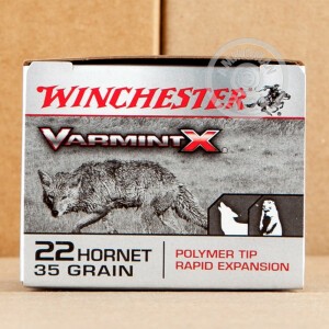 Image of 22 HORNET WINCHESTER VARMINT-X 35 GRAIN POLYMER TIP (20 ROUNDS)