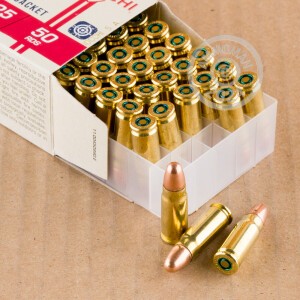 Photograph showing detail of 7.62x25 TOKAREV FIOCCHI 85 GRAIN FMJ (50 ROUNDS)