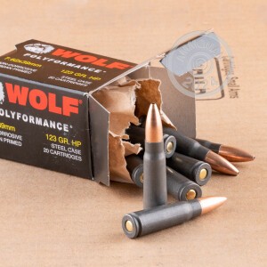 Image of the 7.62X39 WOLF WPA POLYFORMANCE 123 GRAIN HP (20 ROUNDS) available at AmmoMan.com.