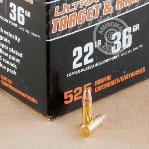 Photograph showing detail of 22 LR FEDERAL ULTRA 36 GRAIN CPHP (5250 ROUNDS)
