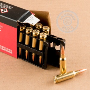 An image of .224 Valkyrie ammo made by Federal at AmmoMan.com.