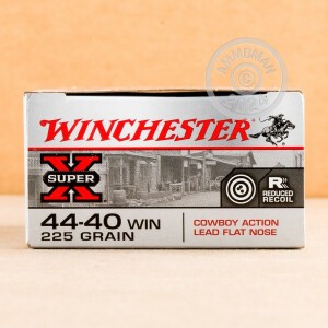 Image of 44-40 WCF ammo by Winchester that's ideal for training at the range.