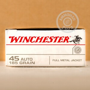 Image of 45 ACP WINCHESTER USA 185 GRAIN FMJ (500 ROUNDS)