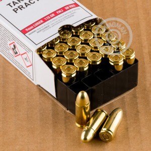 Photograph showing detail of 9MM WINCHESTER 115 GRAIN FMJ (500 ROUNDS)