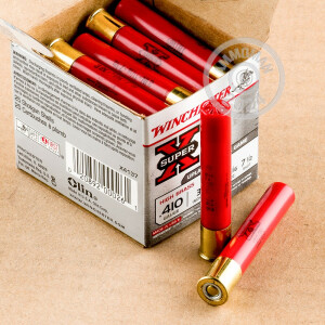 Image of the 410 BORE WINCHESTER SUPER-X 3" 11/16 OZ. #7.5 SHOT (250 ROUNDS) available at AmmoMan.com.