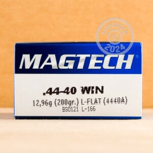 Photo of 44-40 WCF Lead Flat Nose ammo by Magtech for sale.
