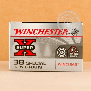 Image of the 38 SPECIAL WINCHESTER WINCLEAN 125 GRAIN JSP (50 ROUNDS) available at AmmoMan.com.