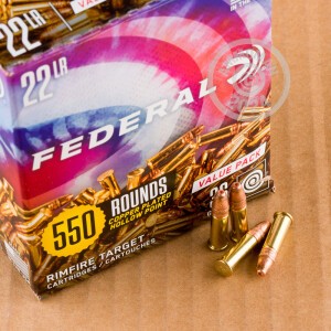 Photograph showing detail of 22 LR FEDERAL 36 GRAIN CPHP (550 ROUNDS)