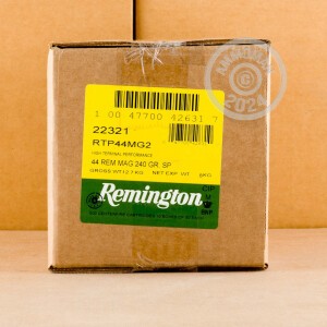 Image of the 44 MAGNUM REMINGTON HTP 240 GRAIN SP (50 ROUNDS) available at AmmoMan.com.