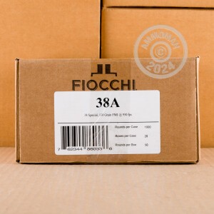 Image of 38 SPECIAL FIOCCHI 130 GRAIN FULL METAL JACKET (1000 ROUNDS)