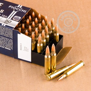 Photo of 223 Remington FMJ-BT ammo by Fiocchi for sale.