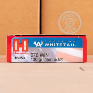 Image of 270 WIN HORNADY AMERICAN WHITETAIL 130 GRAIN SP (20 ROUNDS)