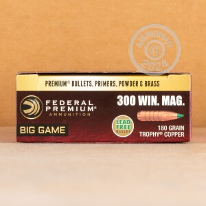 Image of 300 WIN MAG FEDERAL VITAL-SHOK 180 GRAIN TROPHY COPPER POLYMER TIP (20 ROUNDS)