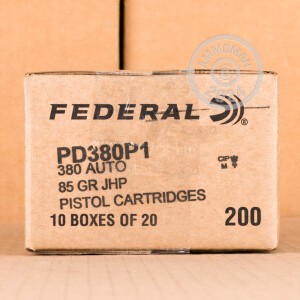 Image of the 380 ACP FEDERAL PUNCH 85 GRAIN JHP (20 ROUNDS) available at AmmoMan.com.