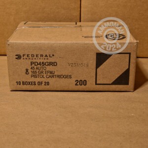 Image of 45 ACP FEDERAL PREMIUM GUARD DOG 165 GRAIN EXPANDING FMJ (20 ROUNDS)