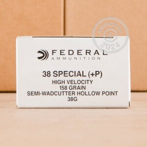 Image of 38 SPECIAL +P FEDERAL 158 GRAIN LSWCHP (50 ROUNDS)