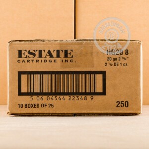 Picture of 2-3/4" 20 Gauge ammo made by Estate Cartridge in-stock now at AmmoMan.com.