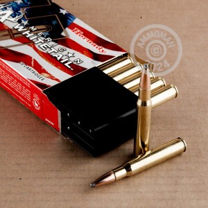 Photo detailing the 30-06 SPRINGFIELD HORNADY AMERICAN WHITETAIL 180 GRAIN INTERLOCK SP (200 ROUNDS) for sale at AmmoMan.com.