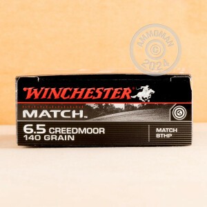 Image of 6.5MM CREEDMOOR ammo by Winchester that's ideal for precision shooting, training at the range.