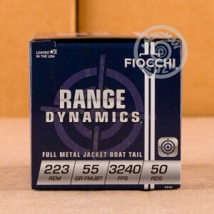 An image of 223 Remington ammo made by Fiocchi at AmmoMan.com.