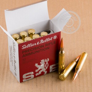 An image of 338 Lapua Magnum ammo made by Sellier & Bellot at AmmoMan.com.