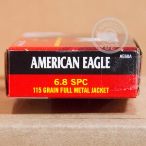 Photo of 6.8 SPC FMJ ammo by Federal for sale.