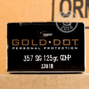 Image of 357 SIG SPEER GOLD DOT 125 GRAIN HP (20 ROUNDS)