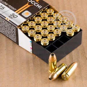 Photograph showing detail of 9MM LUGER FIOCCHI SHOOTING DYNAMICS 147 GRAIN JHP (50 ROUNDS)